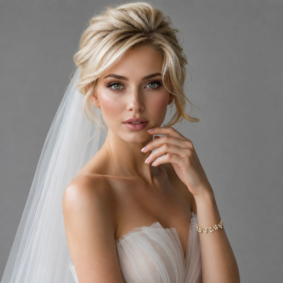 Akira Bracelet | Vintage Style Crystal Brooch Bridal Bracelet