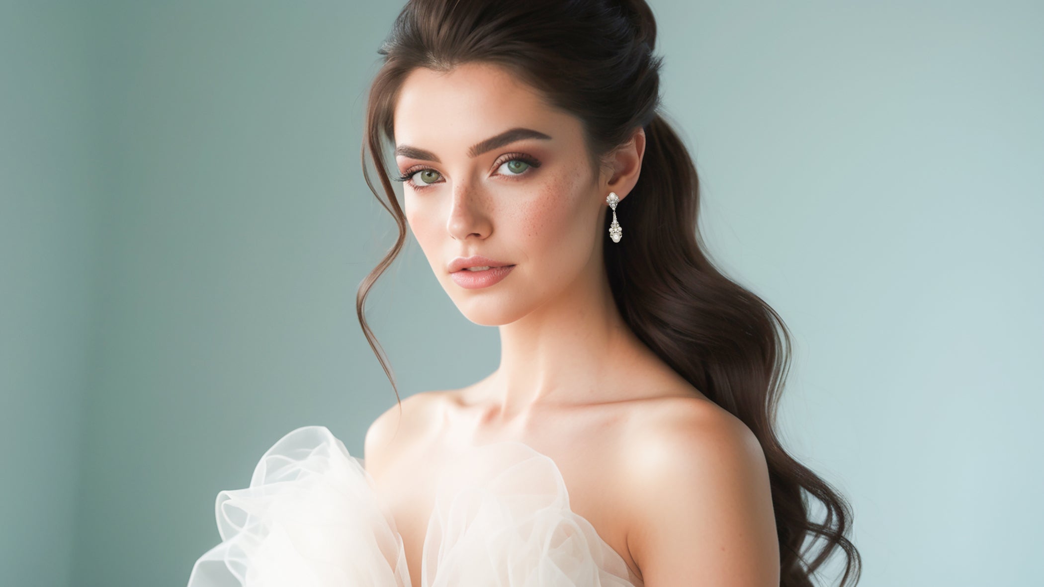 Haute Bride Floral Bridal Hair Comb on Gold NWT Bridal | The Winner main image 3