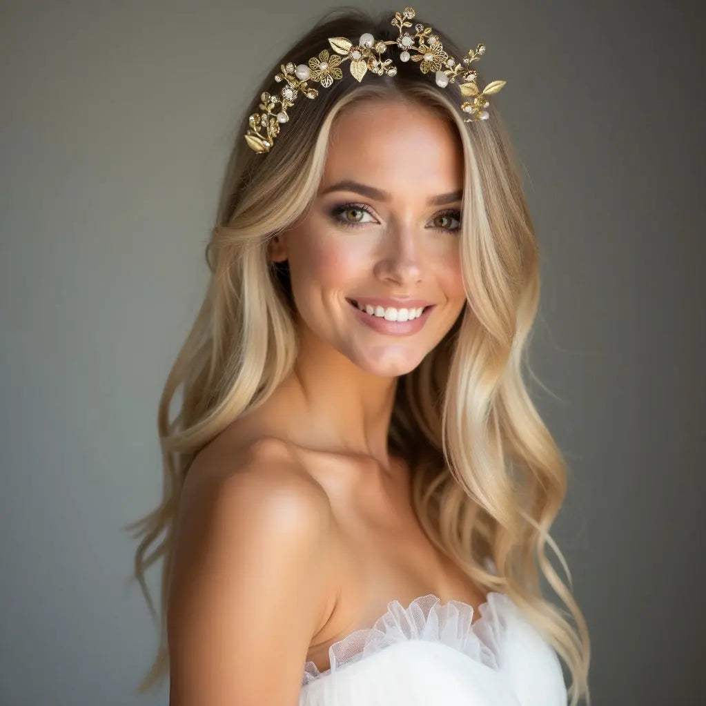 Haute Bride Bridal Headpiece Crafted with passion and delicacy ,using the #bride  main image 4