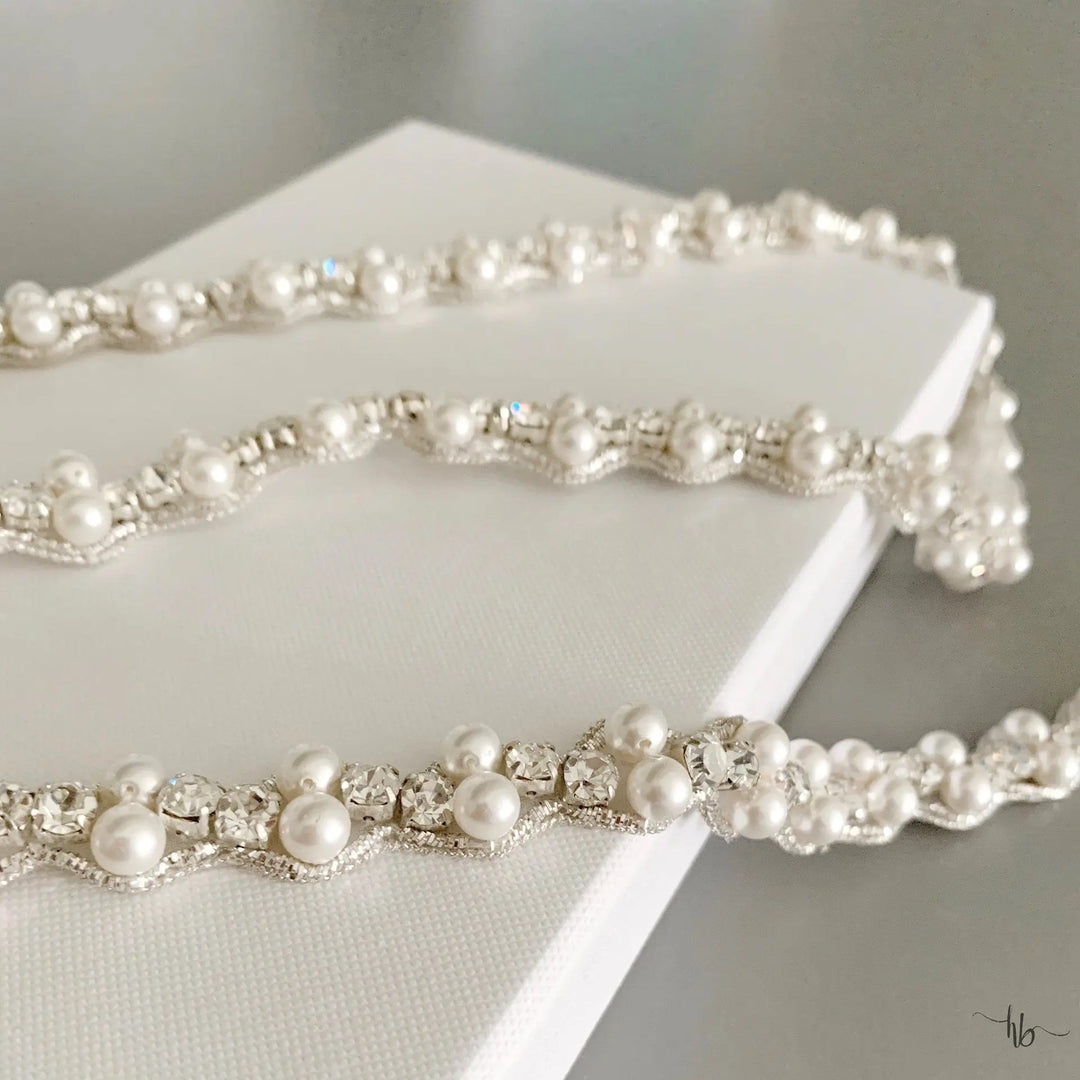 Pearl Belt Amazon.com: Wriidy Pearl Belt White Women Wasit Chain  main image 3