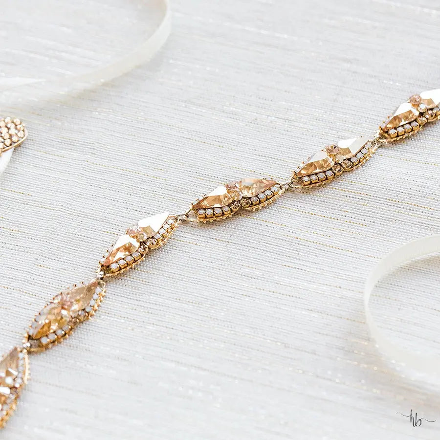 Inaya Belt - Haute Bride Gold with Golden Shadow / Ivory Inaya Belt - Haute Bride Gold with Golden Shadow / Ivory